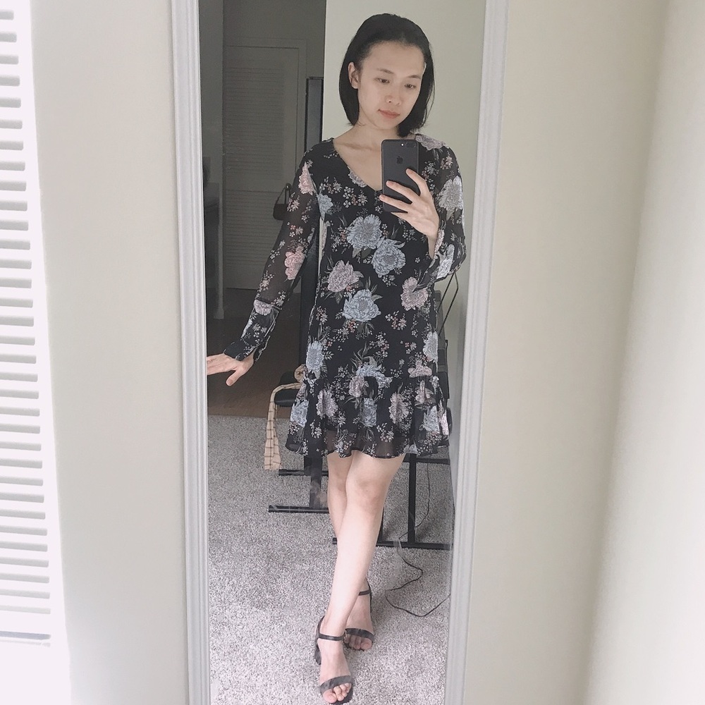Floral chiffon H&M dress